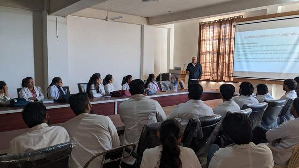 Lecture On “ Pregnancy Diagnosis  By Dr Pradeep Saraswat sir at MJF Conference Hall.